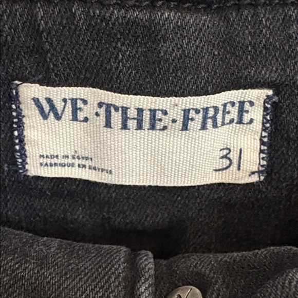 Free People We The Free Jayde Flare Jeans High-Waisted Black Size 31 - Picture 4 of 13